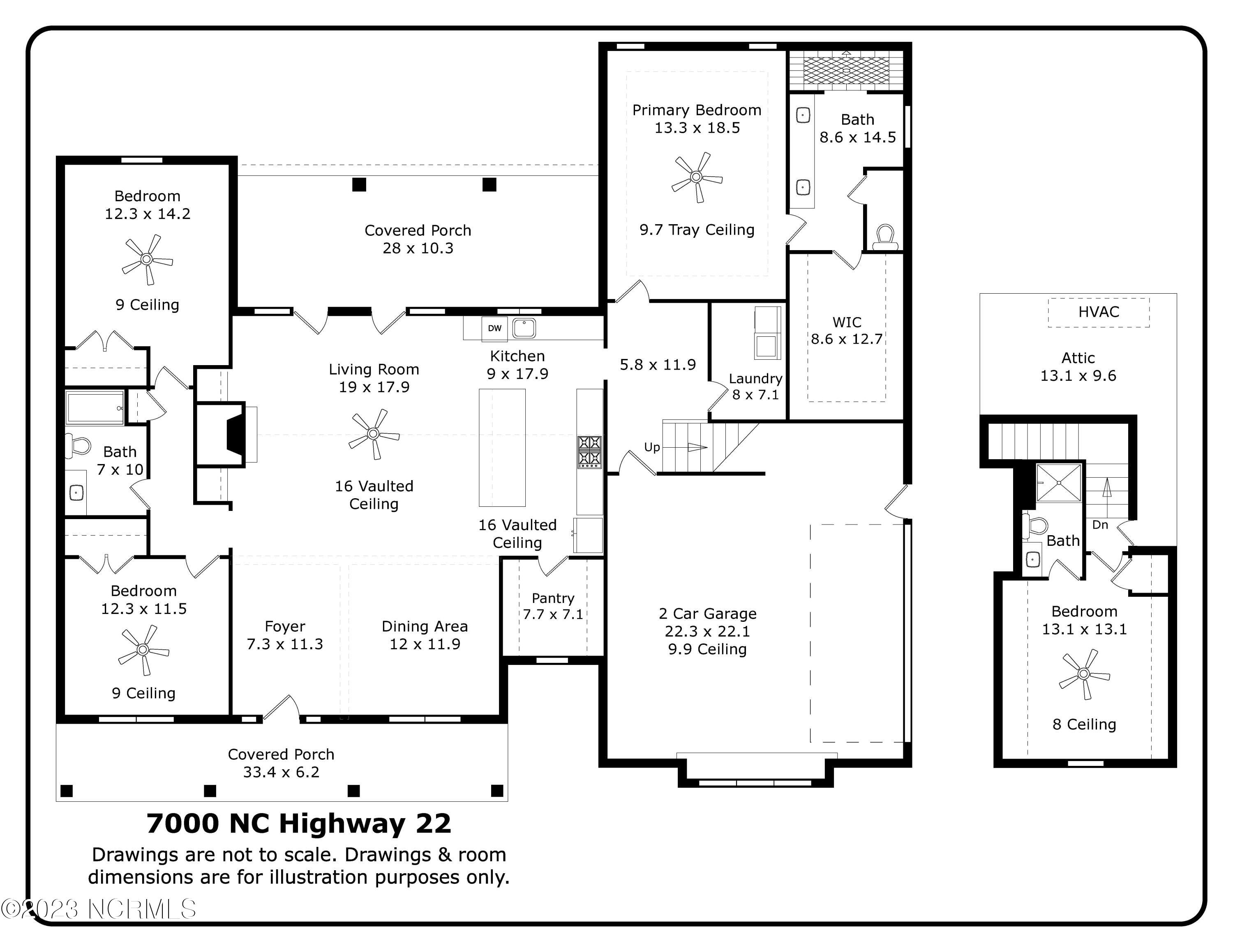 7000 Nc-22 Carthage, NC 28327 - Photo 33 of 35 Floor Plan ~ 2390 SF