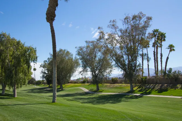 a view of a golf course