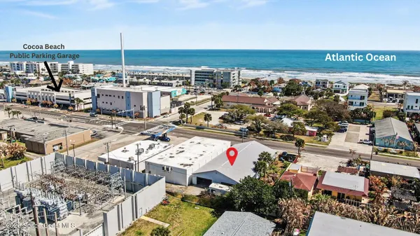 a view of city and ocean