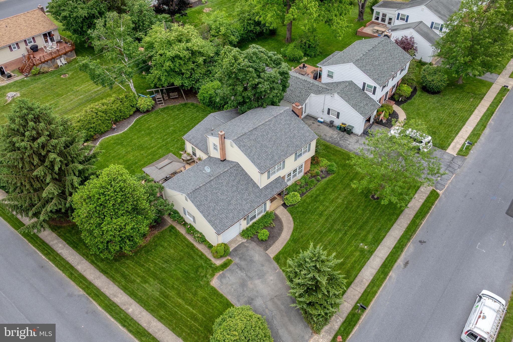 1818 Longview Drive Lancaster, PA 17601 - Photo 47 of 49 an aerial view of a house with garden space and street view