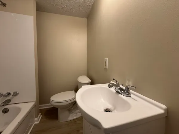 a bathroom with a sink and a toilet
