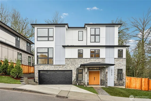 a front view of a house