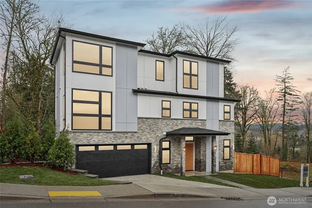 a front view of a house