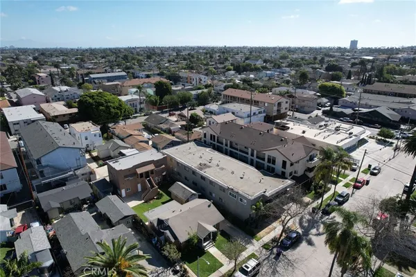 an aerial view of a city