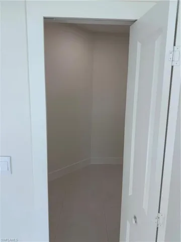 a close up view of a closet