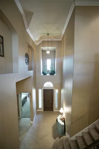 a kitchen with counter top space cabinets and stainless steel appliances