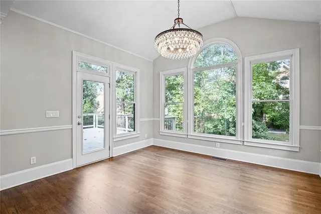 a view of an empty room