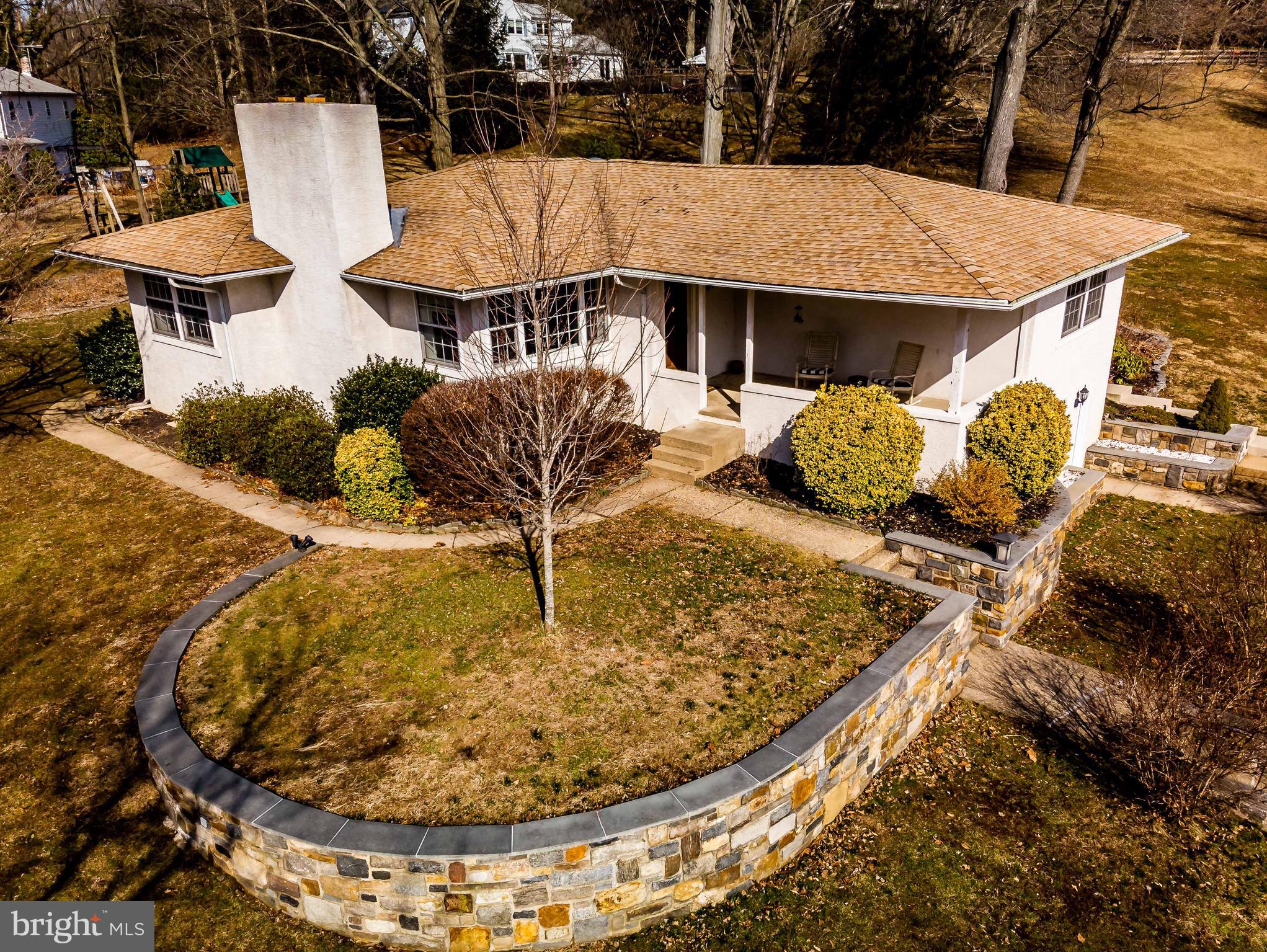 411 Linville Road Media, PA 19063 - Photo 1 of 33 Overhead view of the Front yard