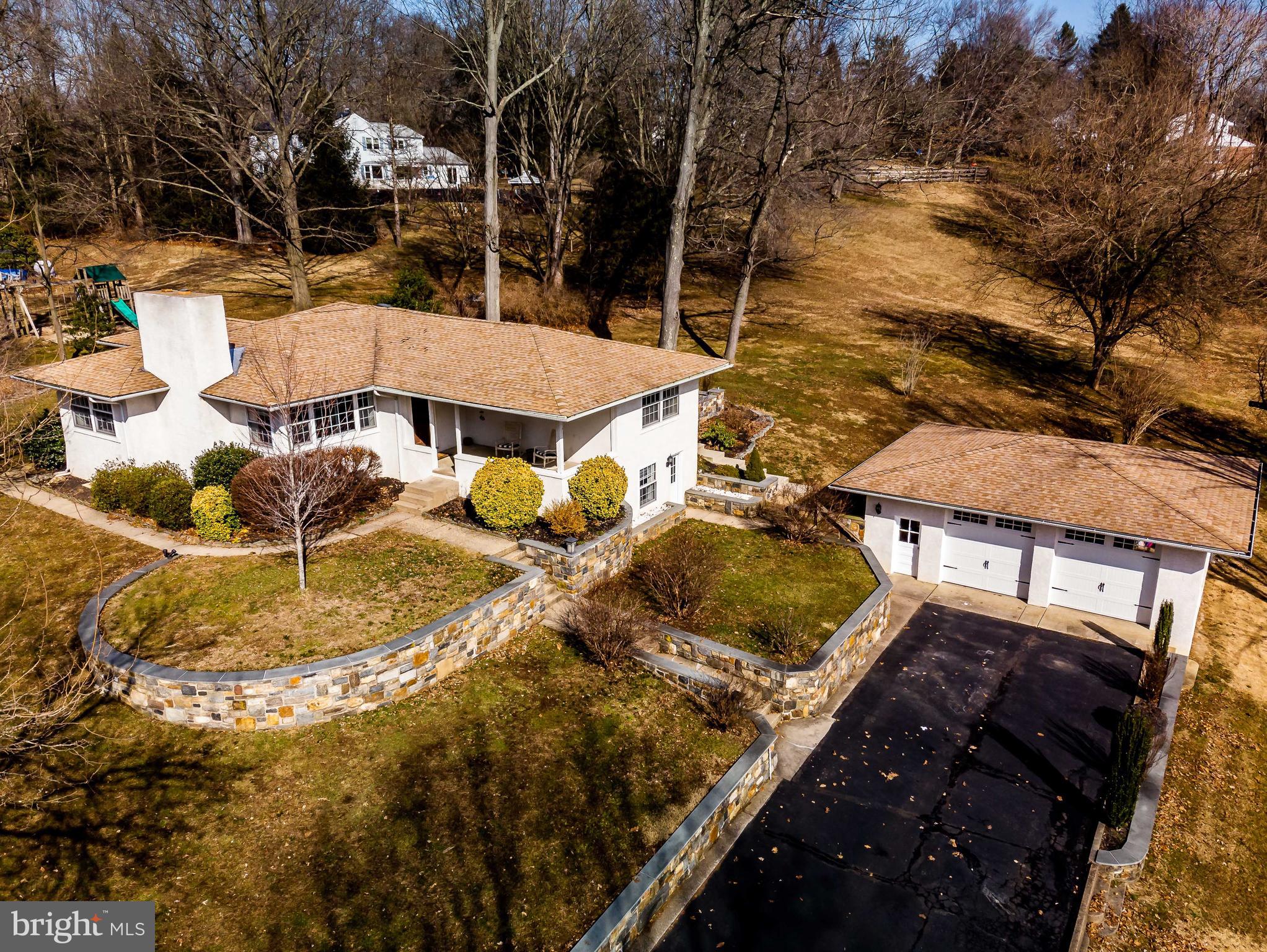 411 Linville Road Media, PA 19063 - Photo 32 of 33 Oversized 2 car detached garage and driveway