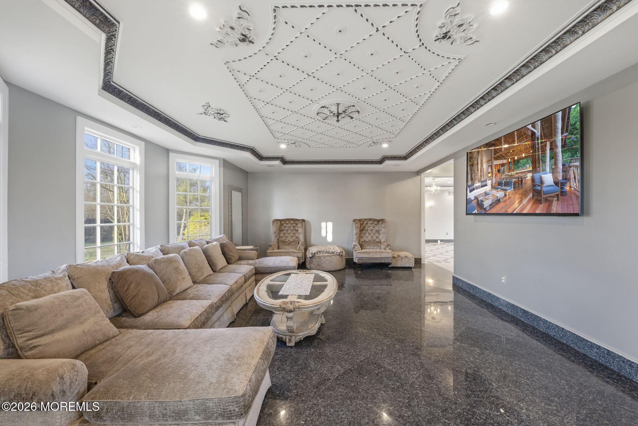 4 Squan Song Lane Colts Neck, NJ 07722 - Photo 16 of 45 a living room with furniture and a large window