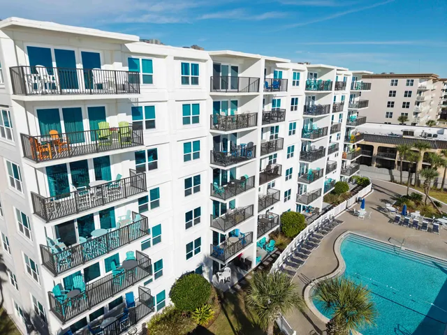 a front view of a building