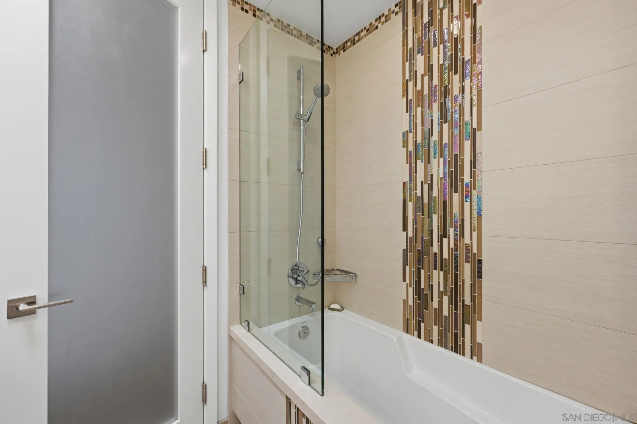 1663 Guy Street San Diego, CA 92103 - Photo 26 of 30 a bathroom with a bathtub and shower