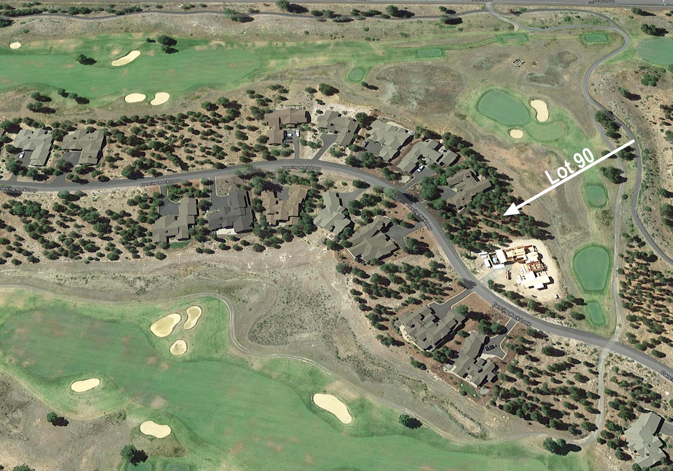 56755 Dancing Rock Loop Bend, OR 97707 - Photo 2 of 28 The homesite is perfectly situated between the tee box and green of the par three owner's only hole.