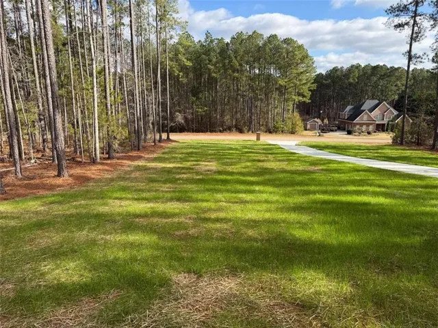 a view of outdoor space with garden