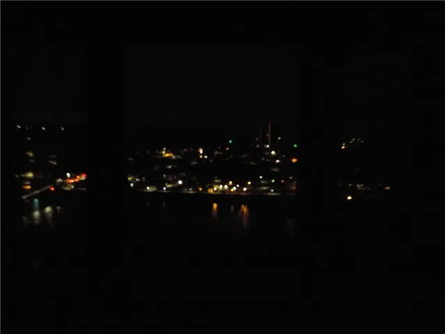 an empty room with a wooden door