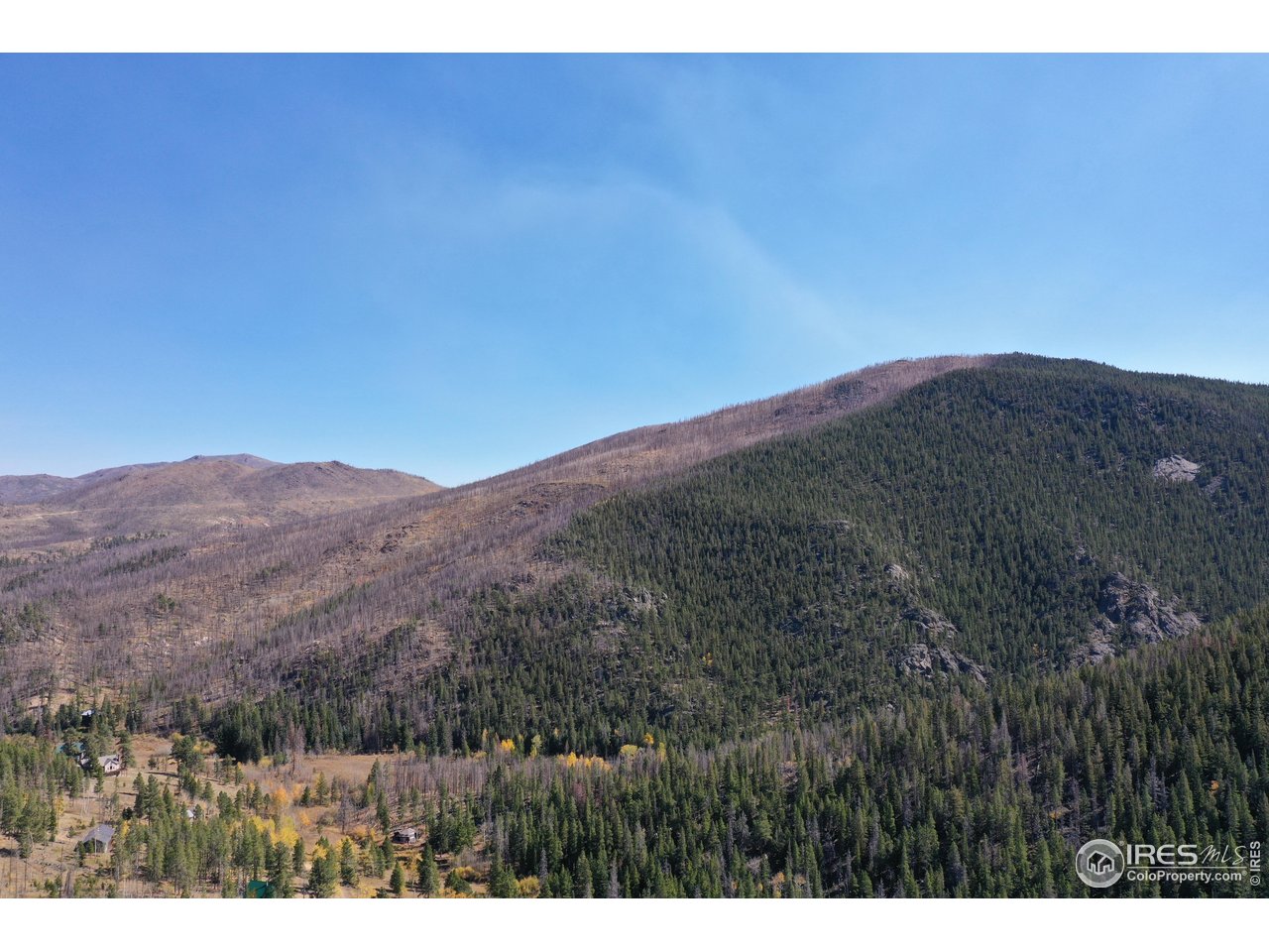 13729 Pingree Park Road Bellvue, CO 80512 - Photo 21 of 29 a view of a large mountain range with trees