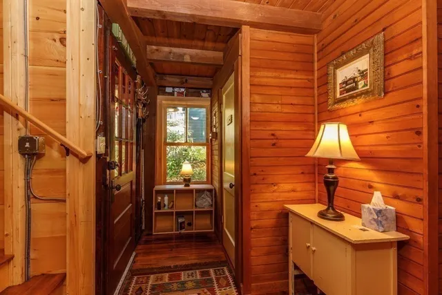a view of a brick house with a sink