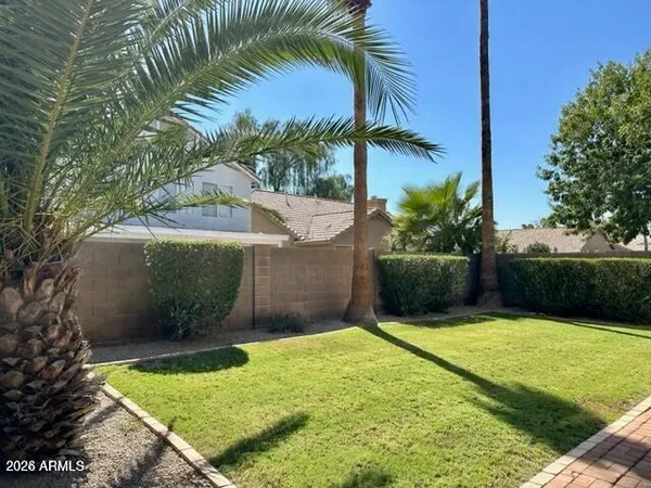 a view of balcony with a garden