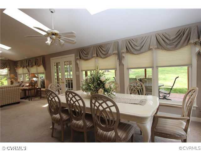 8206 Spring Meadow Road North Chesterfield, VA 23235 - Photo 16 of 24 a view of a dining room with furniture window and outside view
