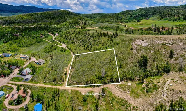 a view of a bunch of trees