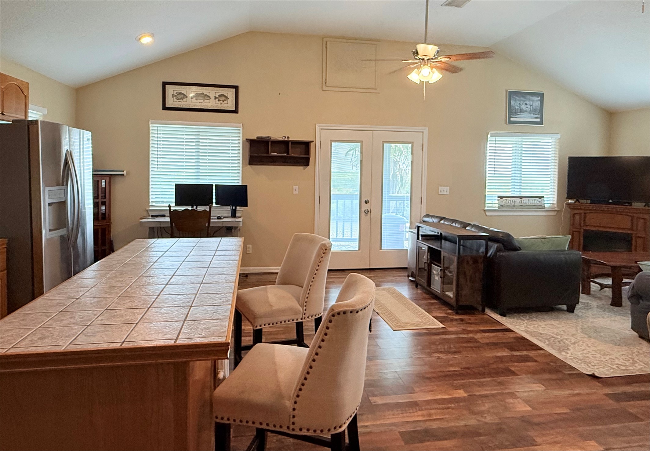 163 County Road 299 Sargent, TX 77414 - Photo 19 of 38 a living room with furniture kitchen view and a large window