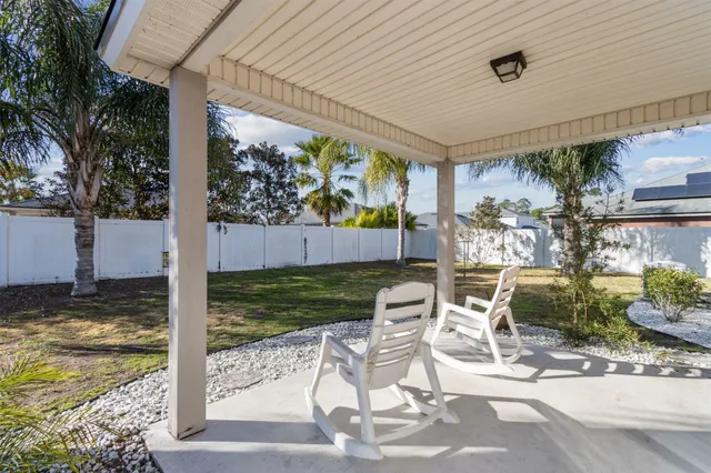 a view of outdoor space with seating