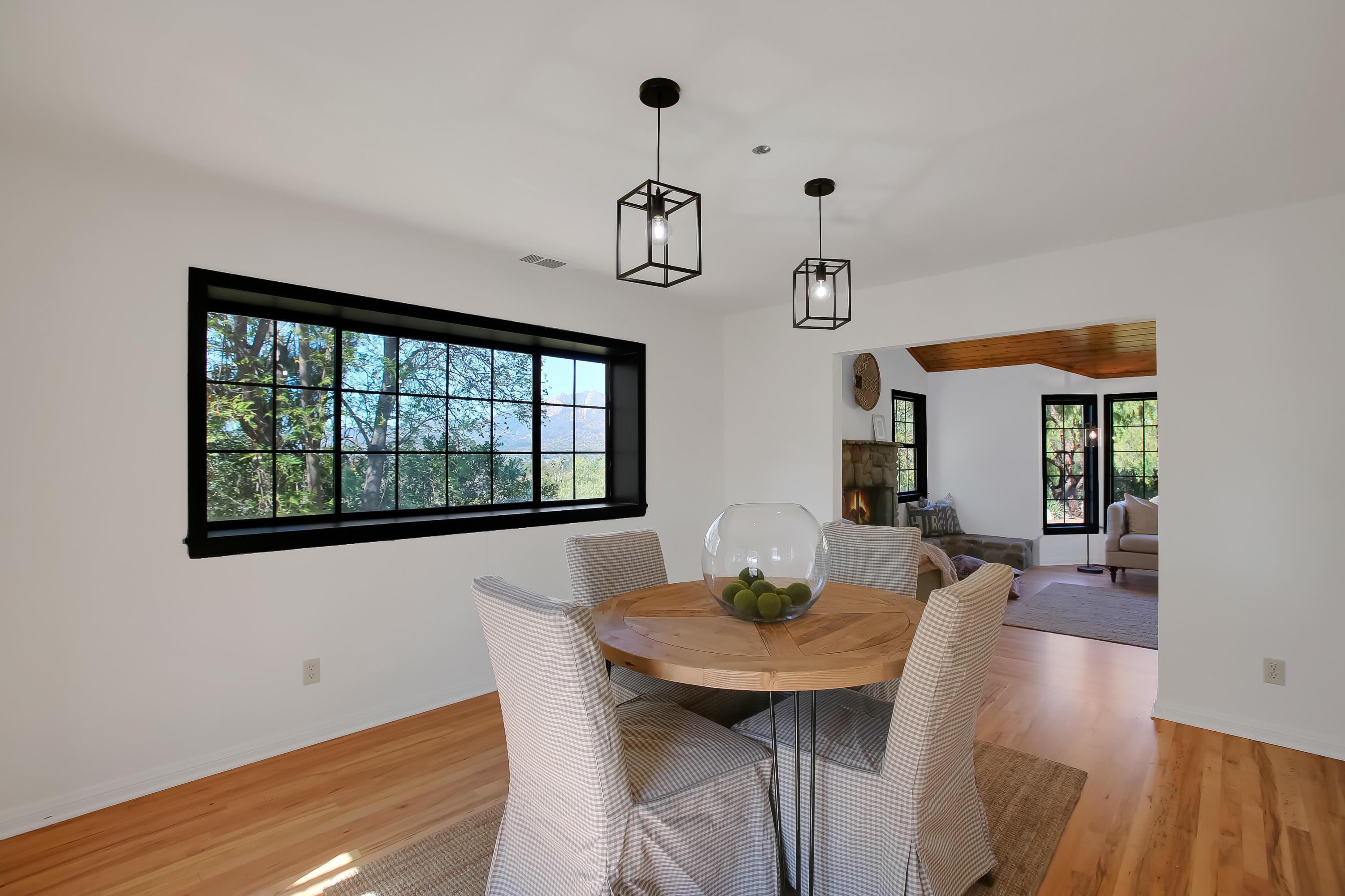 2080 Maricopa Highway Ojai, CA 93023 - Photo 21 of 47 a view of a dining room with furniture and wooden floor