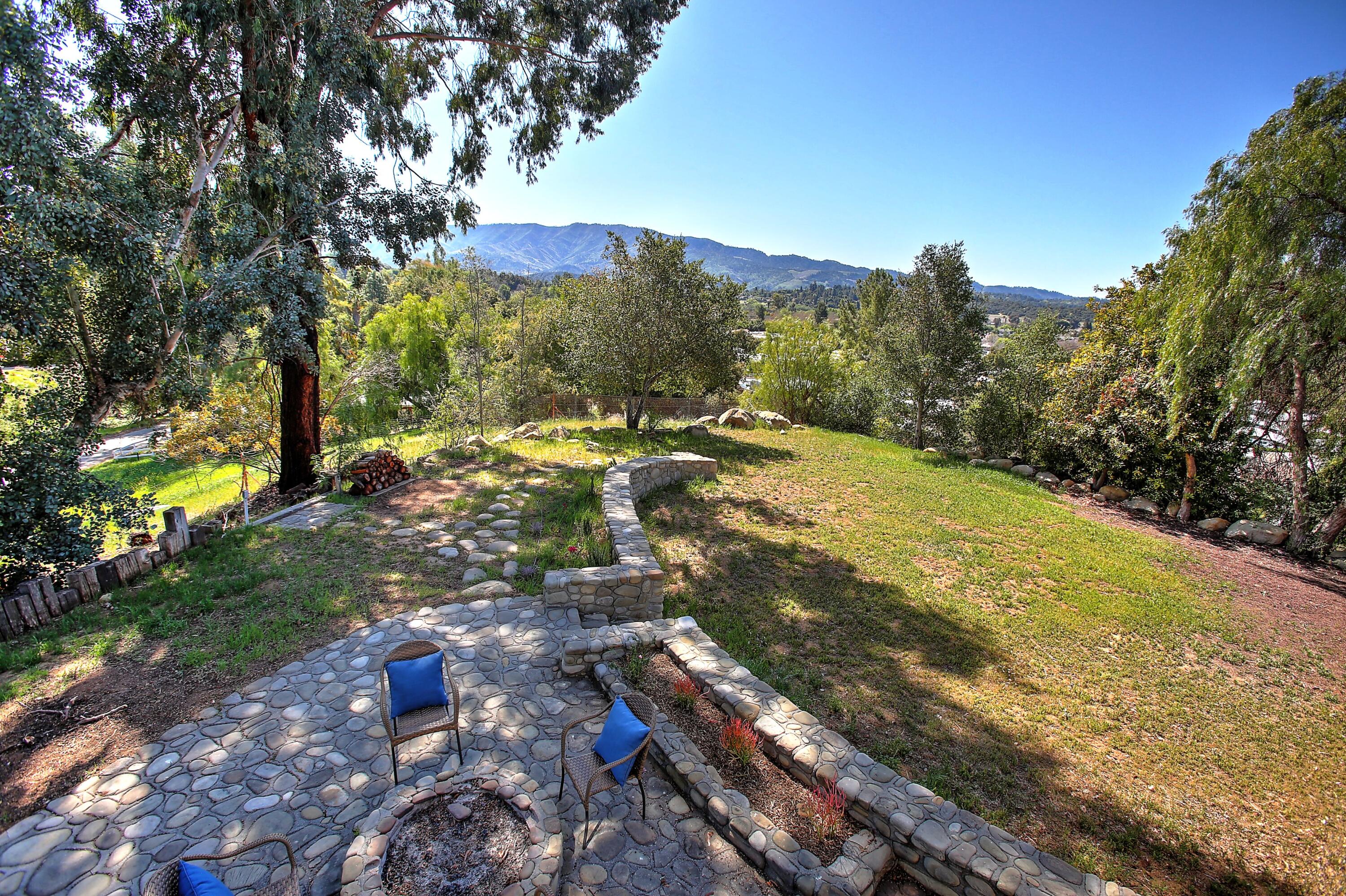 2080 Maricopa Highway Ojai, CA 93023 - Photo 36 of 47 a view of a yard with mountains
