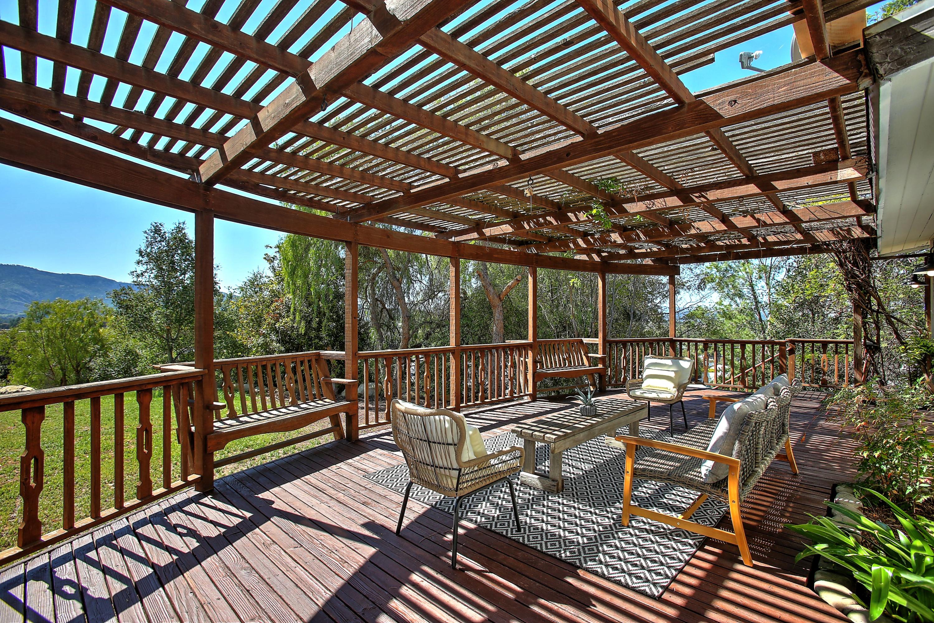 2080 Maricopa Highway Ojai, CA 93023 - Photo 38 of 47 a view of a patio with wooden floor