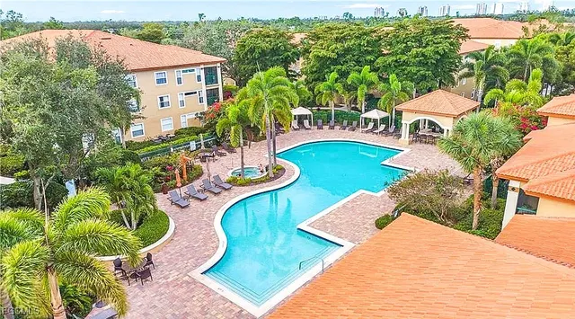 swimming pool view with a outdoor space
