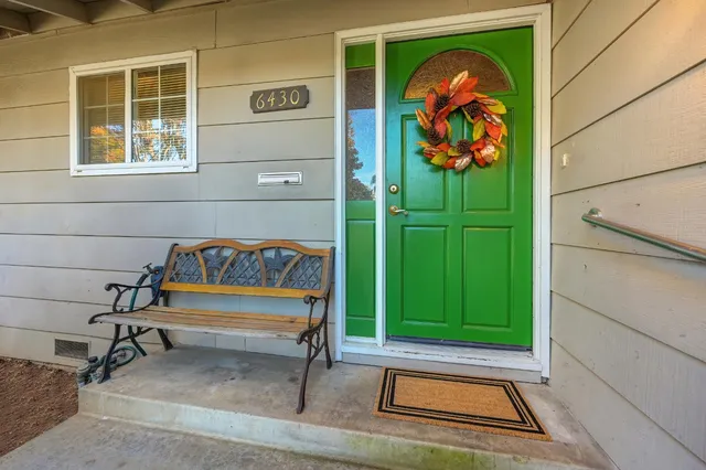 a view of front door