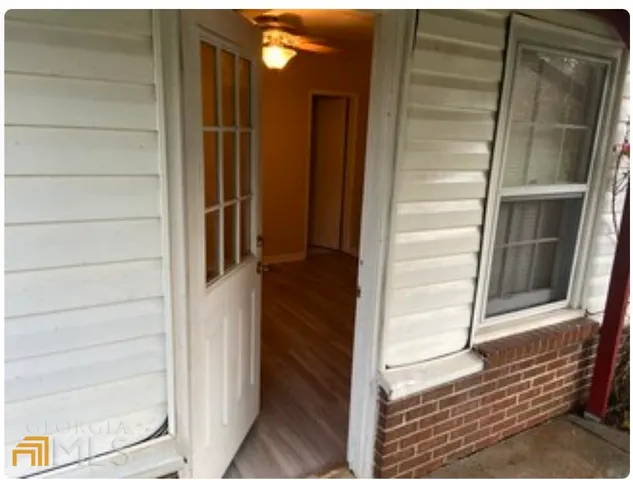 a view of front door