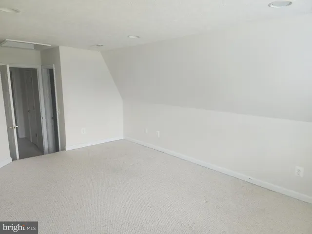 a view of a closet in a room