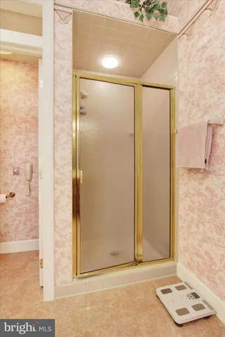 a view of bathroom with shower