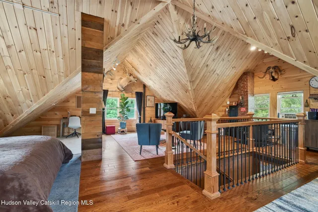 a view of porch with seating space