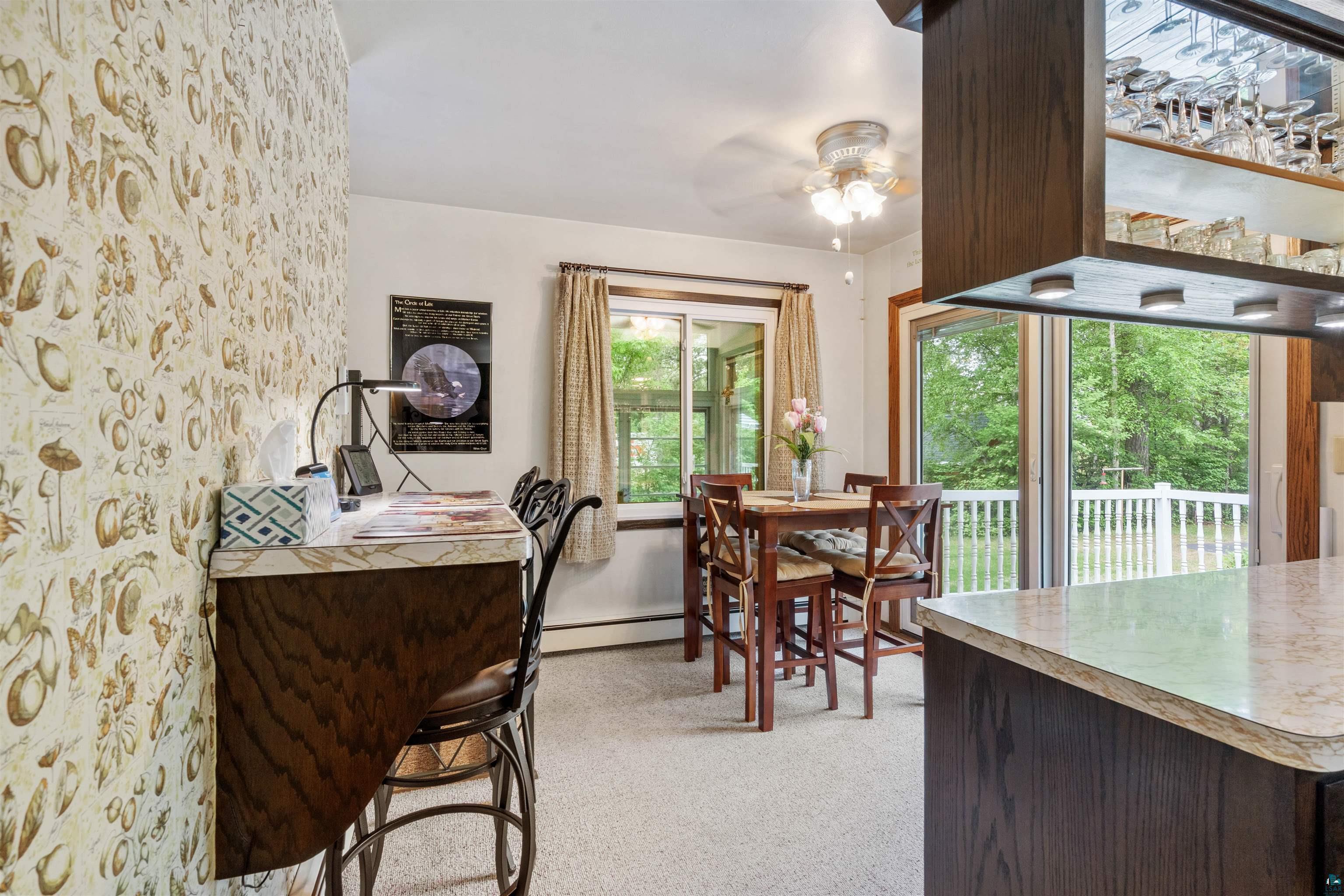 3975 Long Lake Shores Road Eveleth, MN 55734 - Photo 20 of 52 Breakfast area with a ceiling fan