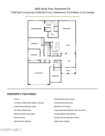 $514,900 | 3625 Santa Ynez Court, Rosamond, CA 93560