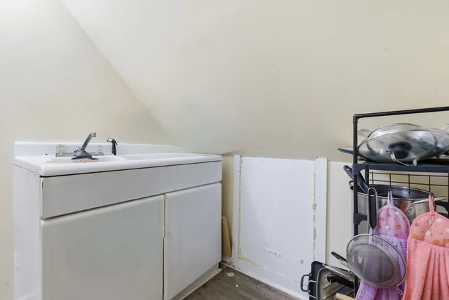 a room with storage and utility