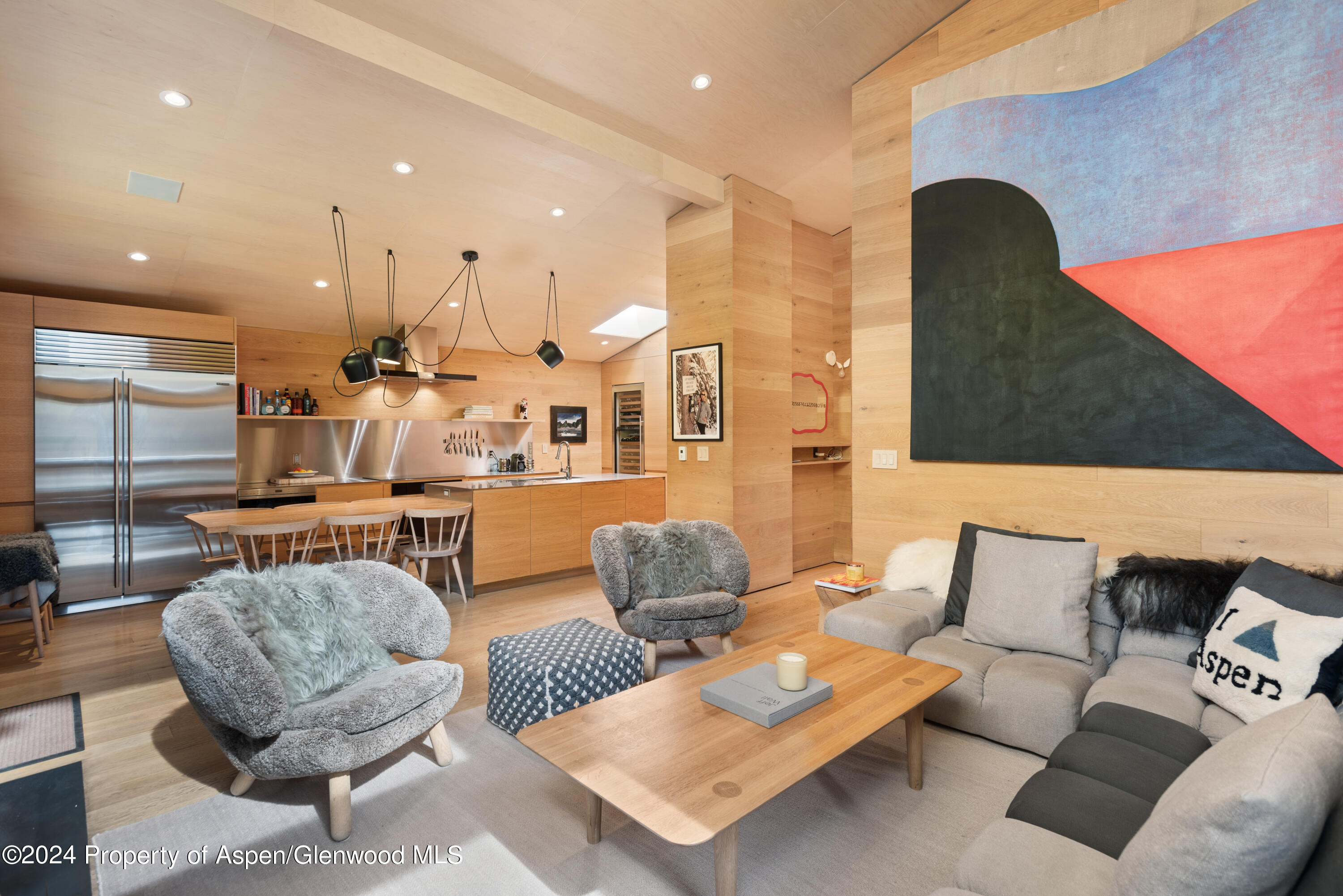 800 South Monarch Street, Unit 9 Aspen, CO 81611 - Photo 5 of 25 a living room with furniture and a rug