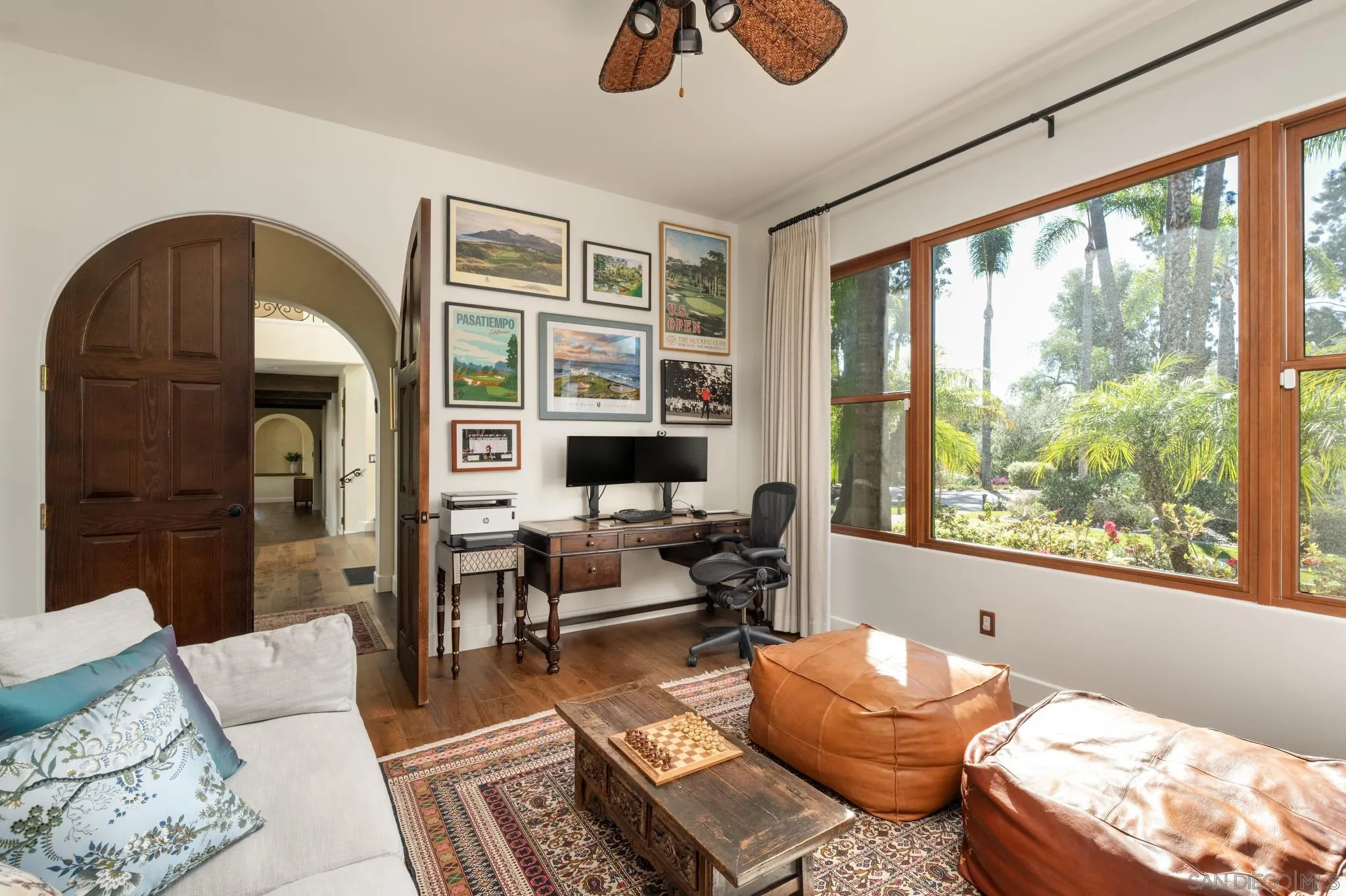 3028 Paseo Cielo Rancho Santa Fe, CA 92024 - Photo 22 of 50 a living room with furniture and a large window