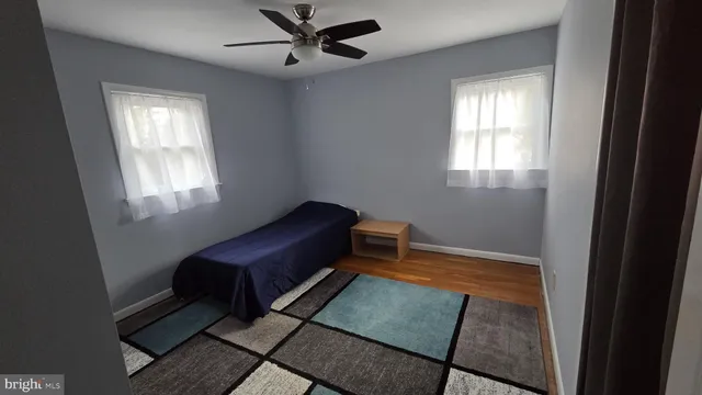 a room with furniture and windows