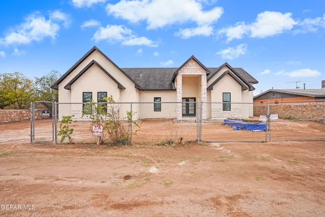 a view of a house with a patio