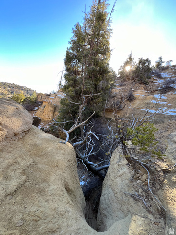 38 Broken Branch Road, Unit 38 Kanab, UT 84741 - Photo 13 of 53 Natural landscape featuring a deep crevice, exposed rock formations, and varied evergreen foliage