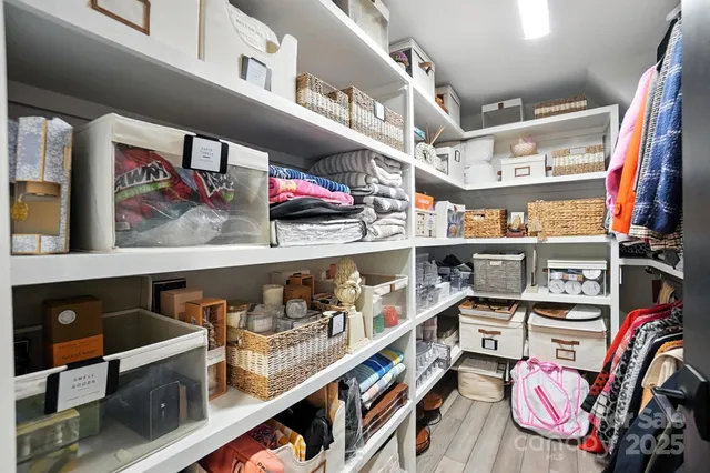 a view of storage and utility room