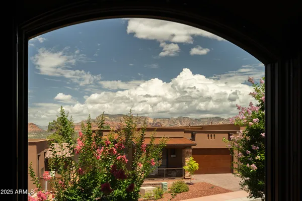 a view of a garage