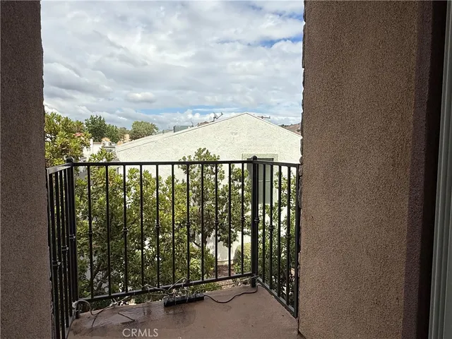 a view of a balcony