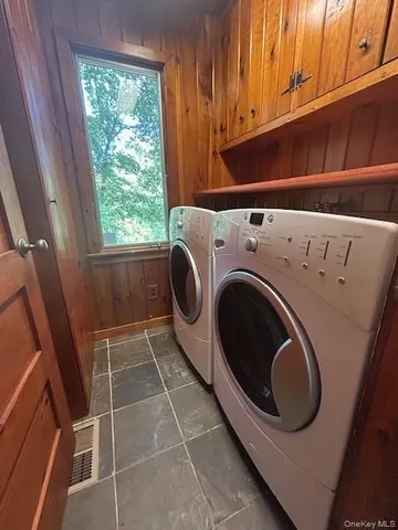 a view of a patio on the roof deck