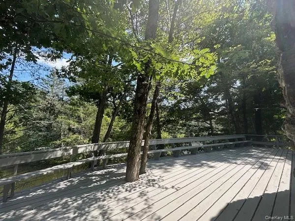 a view of backyard with green space