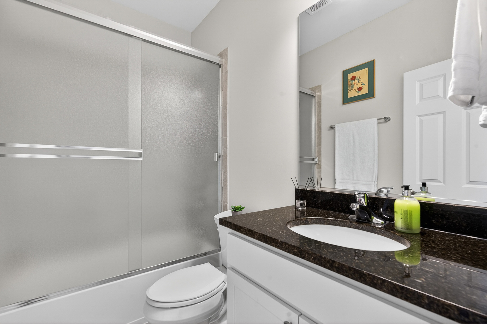 429 Fairway Lane Sycamore, IL 60178 - Photo 19 of 43 a bathroom with a granite countertop sink and a mirror