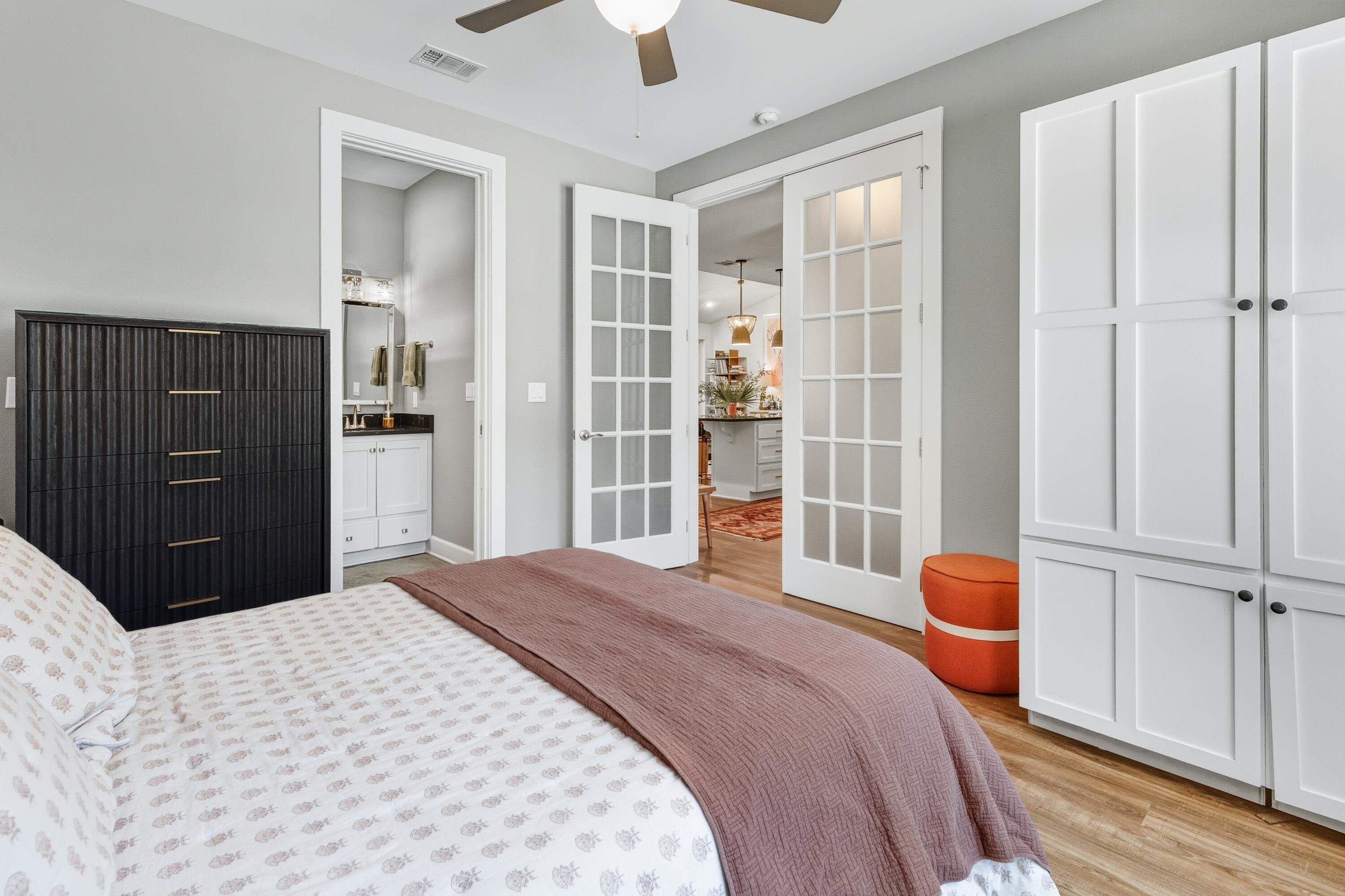 448 Ricker Avenue Santa Rosa Beach, FL 32459 - Photo 15 of 30 a bedroom with a bed and a closet